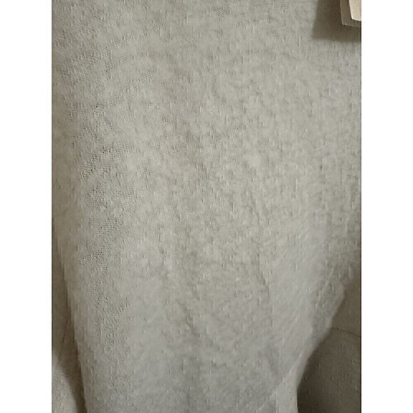NEW A Beautiful Soul Sweater Size 22/24 Womens Long Sleeve Cream Crewneck Ruffle - Picture 4 of 5